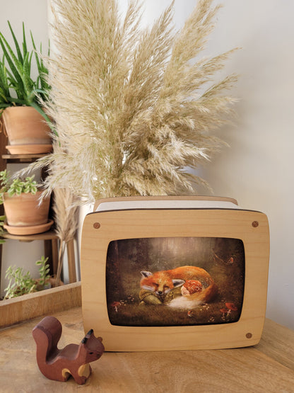 Lampe en bois pour Carte Postale - Bois d'érable