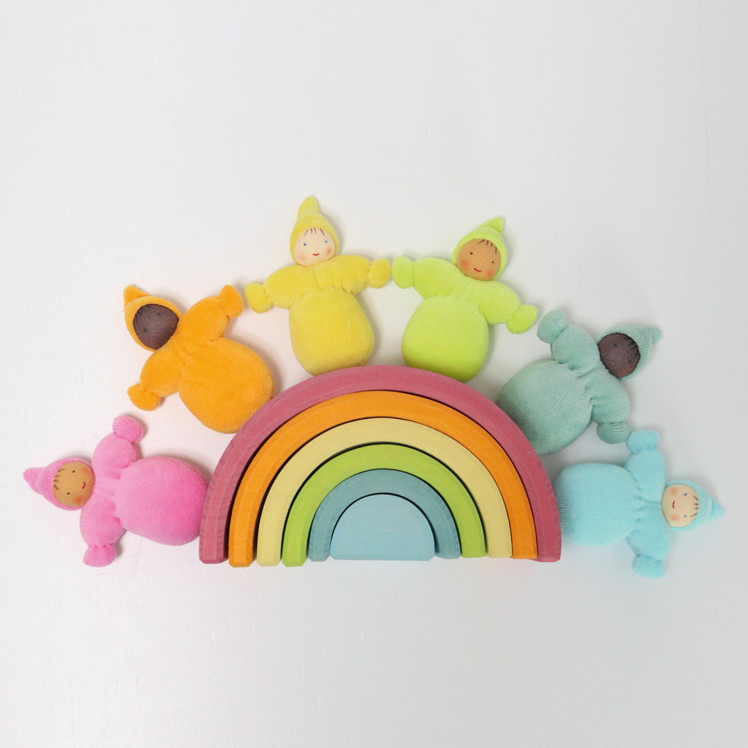 6 Lutins arc-en-ciel pastel Grimm's