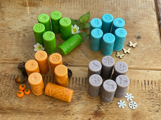 24 Rouleaux Tampons Les 4 saisons - Yellow Door