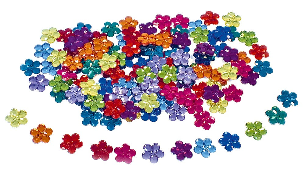 Bauspiel Pierres brillantes Fleurs 120 pièces