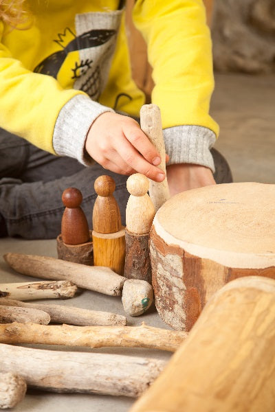 3 Nins en bois Grapat