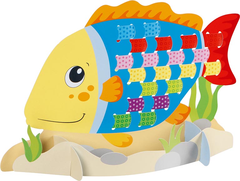 Goki Animaux à tisser et tresser 4 animaux, 96 bandes de papier