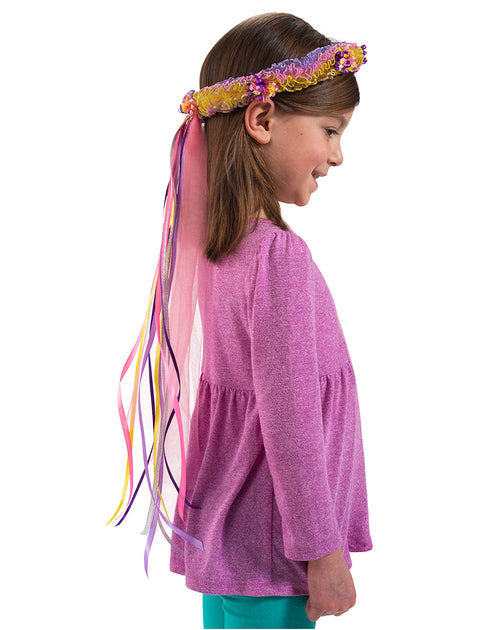 Déguisement couronne de fleurs violette Dreamy Dress-ups