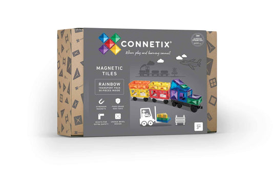 Connetix Jeu magnétique Pack de transport 50 pièces