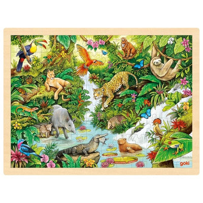 Puzzle en bois Dans la jungle GOKI - 96 pièces
