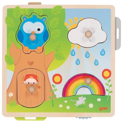 GOKI Puzzle en bois images cachées La Météo