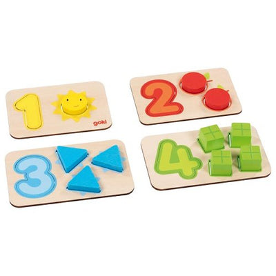 Puzzle chiffres et associations d'images GOKI