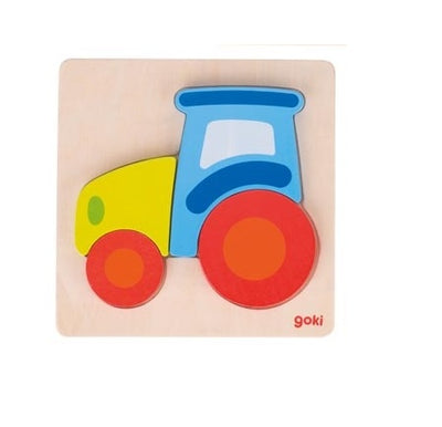 Puzzle en bois Tracteur GOKI