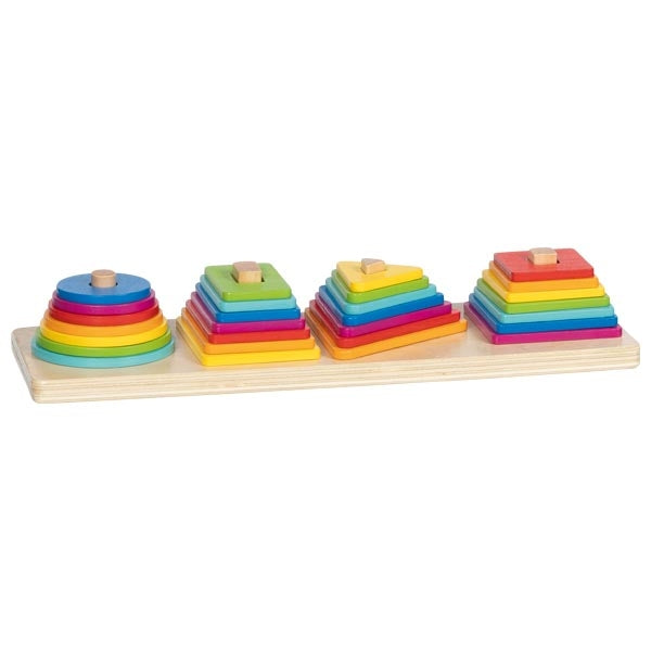 Goki Jeu de tri Pyramides de couleurs