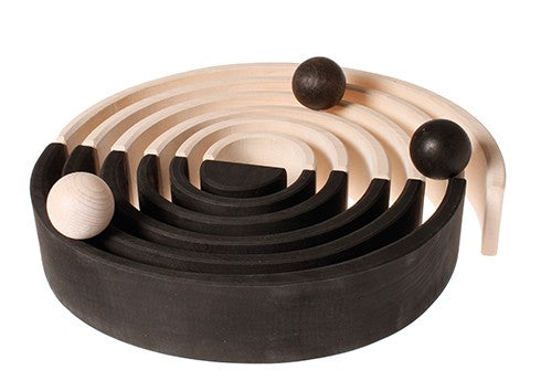 6 boules en bois Monochrome Grimm's
