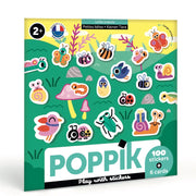 6 Cartes et 100 gommettes créatives Petits Insectes POPPIK