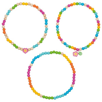 Goki Collier en bois coloré Flower Power