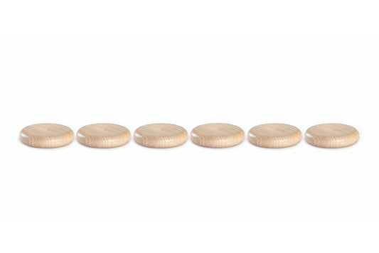 6 Pièces en bois Grapat - Naturel