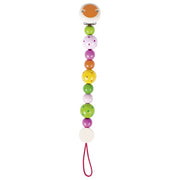 Attache tétine HEIMESS perles à pois