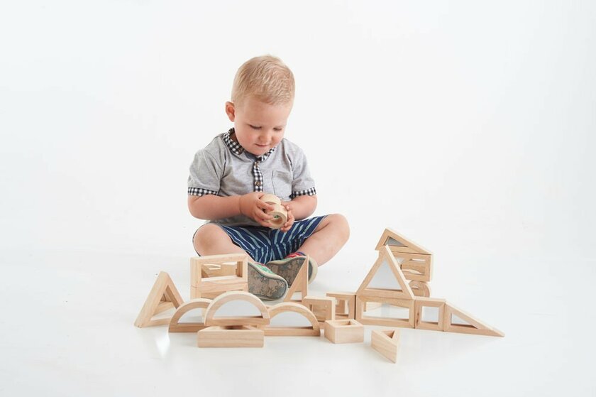 TickiT Cubes de construction Miroir - 24 pièces