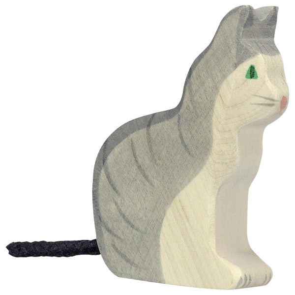 Chat assis Holztiger