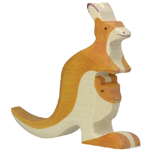 Kangourou avec petit Holztiger