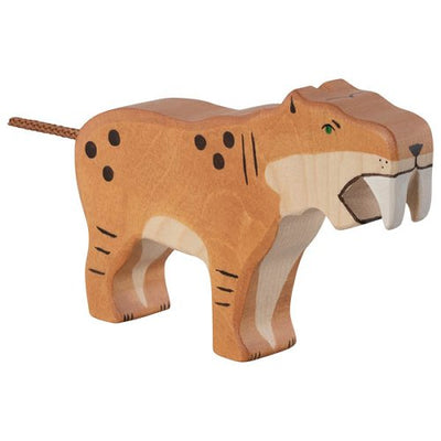 Holztiger Tigre à dents de sabre en bois
