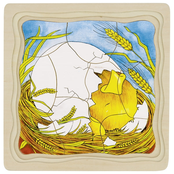 Puzzle à couches de l'oeuf à la Poule GOKI