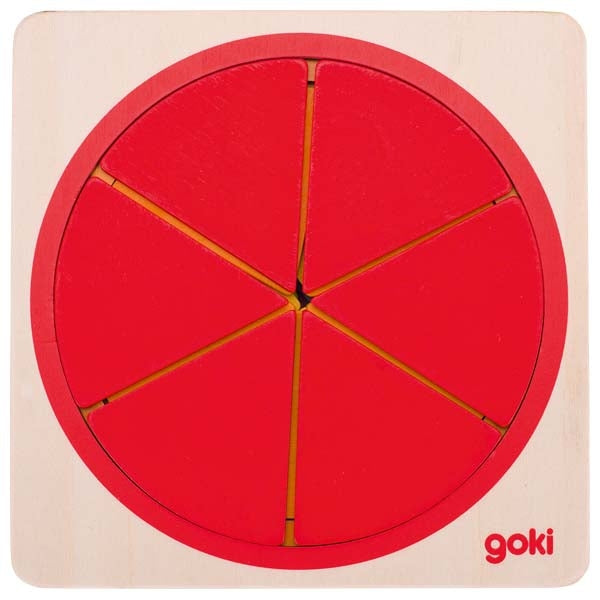 Puzzle cercle de fractions GOKI