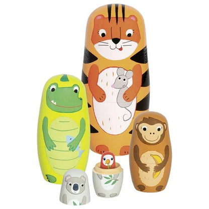 Goki Poupées gigognes en bois - 5 pièces