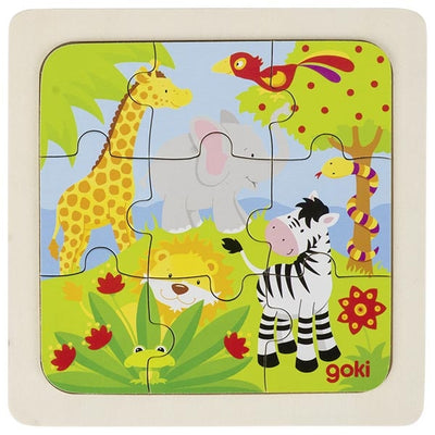 Puzzle en bois jungle GOKI
