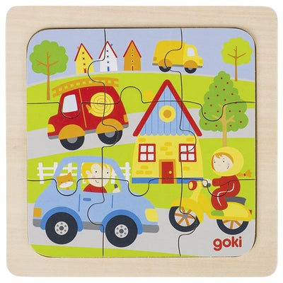 Puzzle en bois ville GOKI