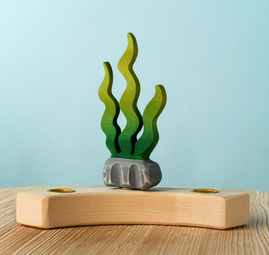 BumbuToys Figurine en bois pour couronne de célébration Algue