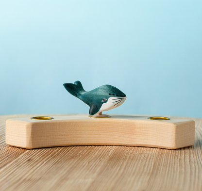 BumbuToys Figurine en bois pour couronne de célébration Baleine