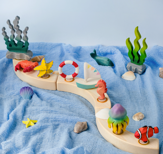 BumbuToys Figurine en bois pour couronne de célébration Bouée couronne