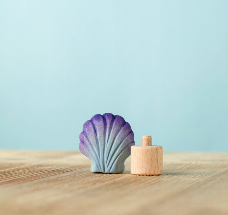 BumbuToys Figurine en bois pour couronne de célébration Coquillage