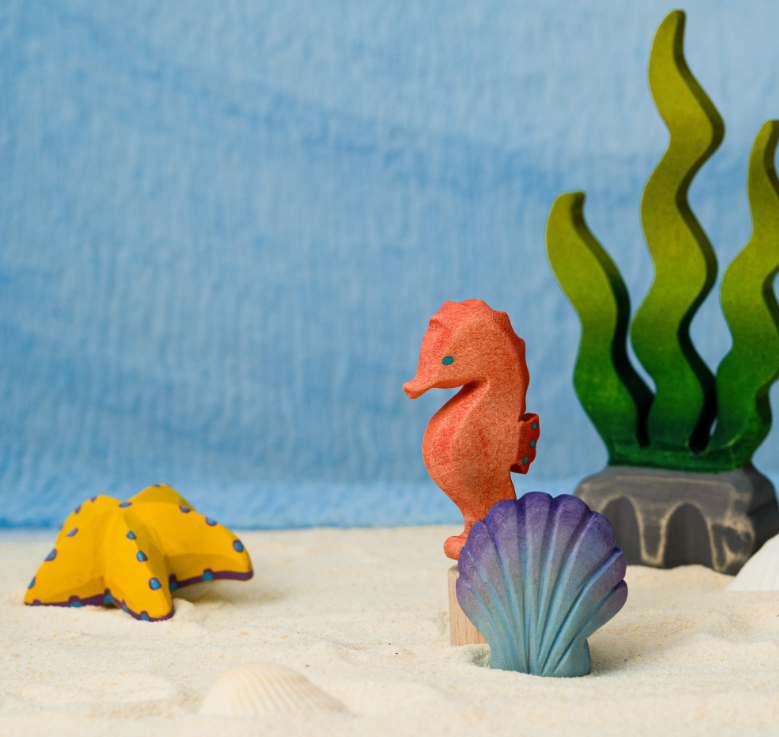 BumbuToys Figurine en bois pour couronne de célébration Coquillage