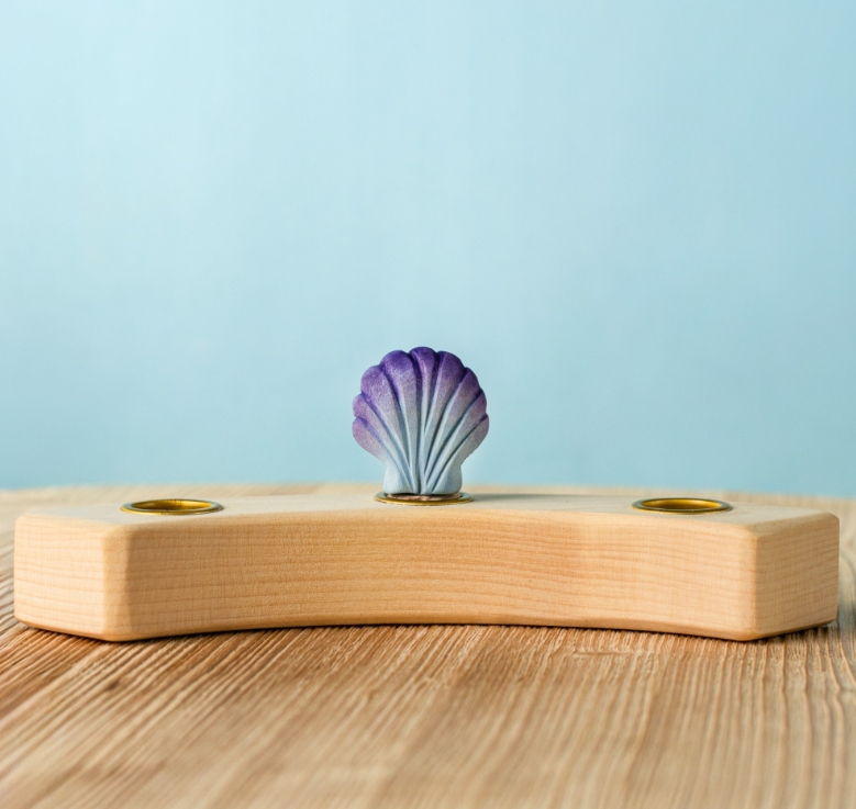 BumbuToys Figurine en bois pour couronne de célébration Coquillage