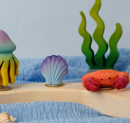 BumbuToys Figurine en bois pour couronne de célébration Coquillage