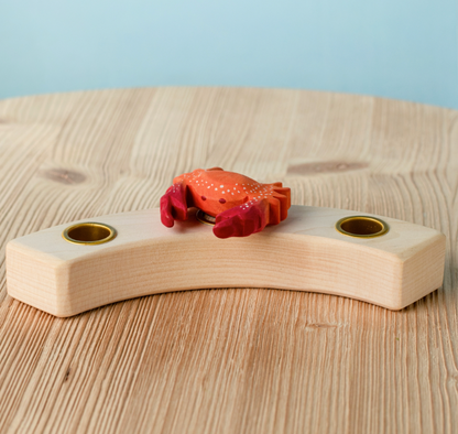 BumbuToys Figurine en bois pour couronne de célébration Crabe