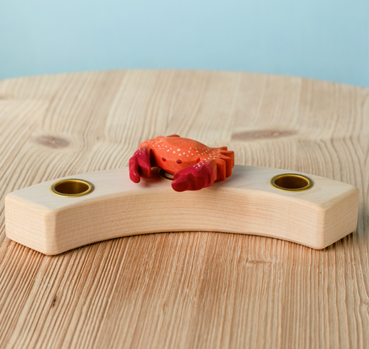 BumbuToys Figurine en bois pour couronne de célébration Crabe