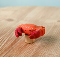 BumbuToys Figurine en bois pour couronne de célébration Crabe
