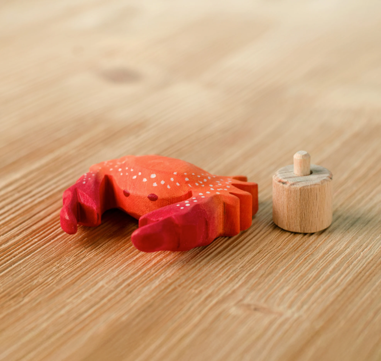 BumbuToys Figurine en bois pour couronne de célébration Crabe