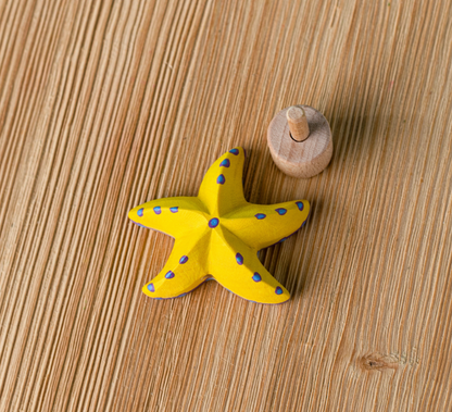 BumbuToys Figurine en bois pour couronne de célébration Etoile de mer