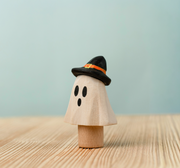 BumbuToys Figurine en bois pour couronne de célébration Fantôme Magicien