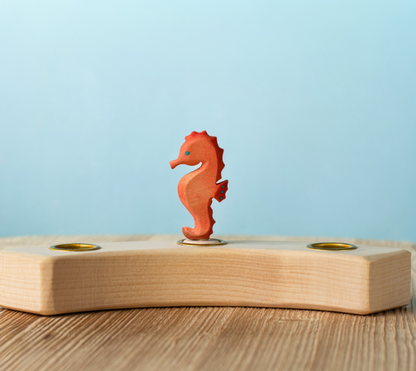 BumbuToys Figurine en bois pour couronne de célébration Hippocampe