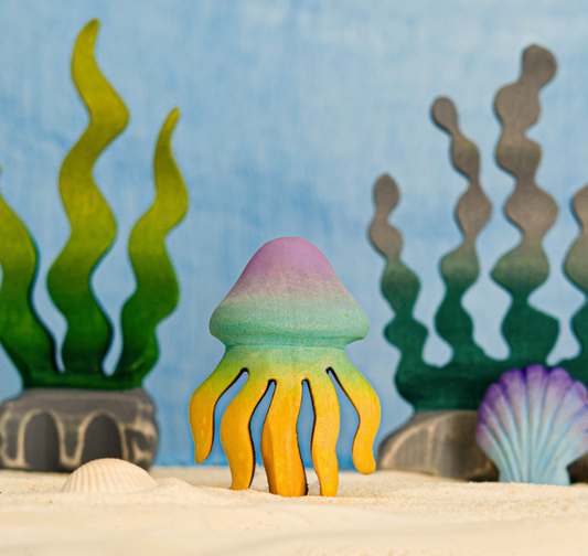 BumbuToys Figurine en bois pour couronne de célébration Méduse