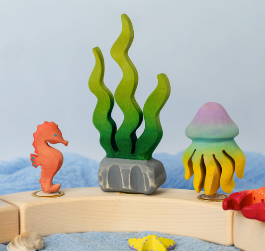 BumbuToys Figurine en bois pour couronne de célébration Méduse