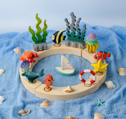 BumbuToys Figurine en bois pour couronne de célébration Méduse
