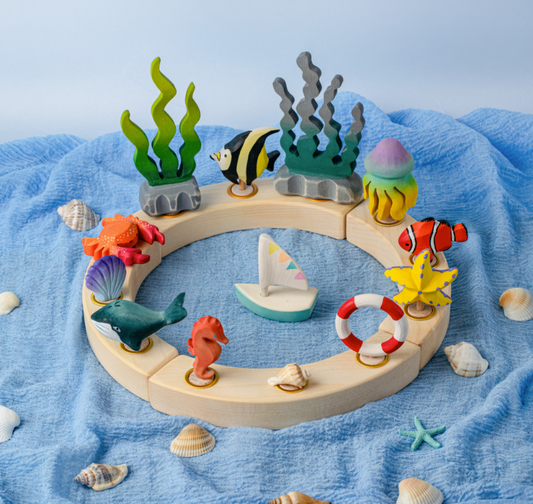 BumbuToys Figurine en bois pour couronne de célébration Méduse