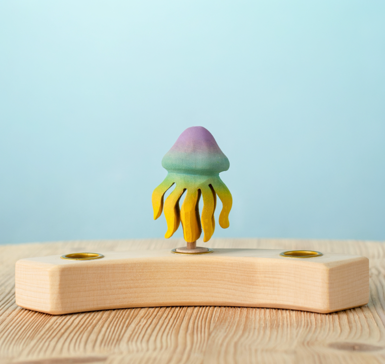 BumbuToys Figurine en bois pour couronne de célébration Méduse