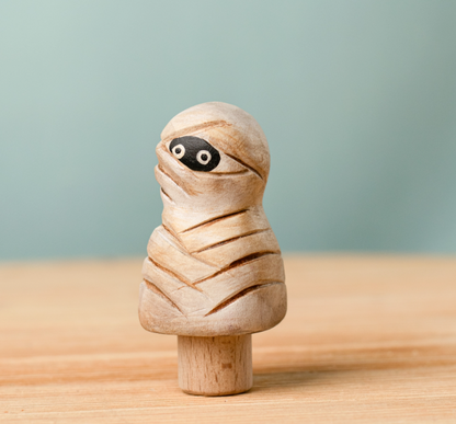 BumbuToys Figurine en bois pour couronne de célébration Momie Enchantée