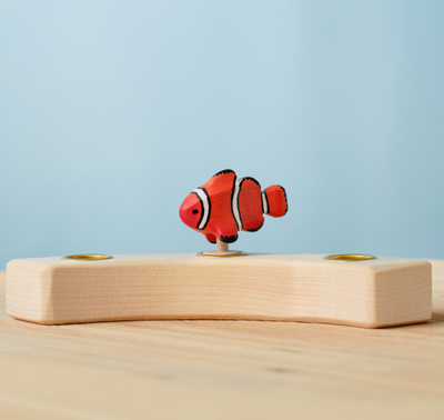 BumbuToys Figurine en bois pour couronne de célébration Poisson-clown