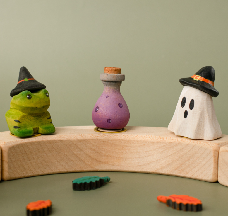 BumbuToys Figurine en bois pour couronne de célébration Potion Magique