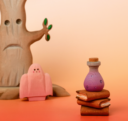 BumbuToys Figurine en bois pour couronne de célébration Potion Magique